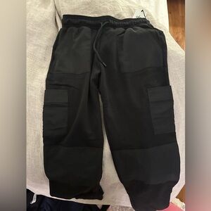 ALO Women Yoga Black Cargo Joggers M